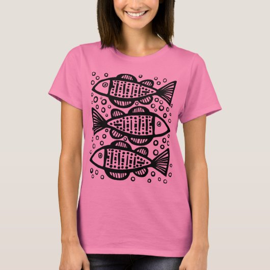 T-shirt Trois poissons (Devant)