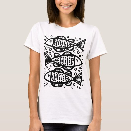 T-shirt Trois poissons (Devant)