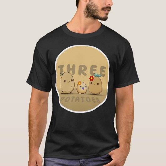T-shirt trois pommes de terre (Devant)