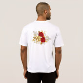 T-shirt Trois Roses de bijoux (Dos entier)