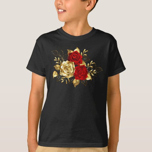 T-shirt Trois Roses de bijoux (Devant)