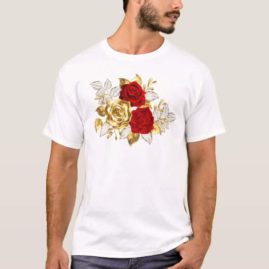 T-shirt Trois Roses de bijoux (Devant)