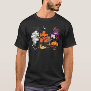 T-shirt Trois Sensibilisation sur l'autisme d'Halloween ma