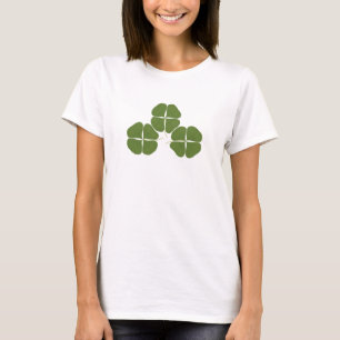 T-shirt Trois Shamrocks verts foncés, en chemise