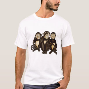 T-shirt Trois singes sages