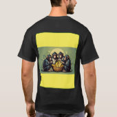 T-shirt Trois singes tenant des bananes (Dos)