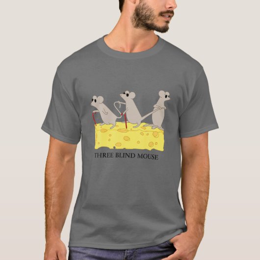 T-shirt Trois souris aveugle Enfants Funny Groupe Costume  (Devant)