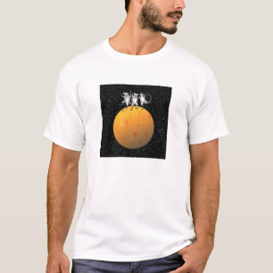 T-SHIRT TROIS SOURIS AVEUGLES ET LA LUNE FAITE DE FROMAGE