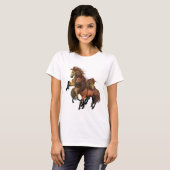 T-shirt Trois Stallions Sauvages (Devant entier)