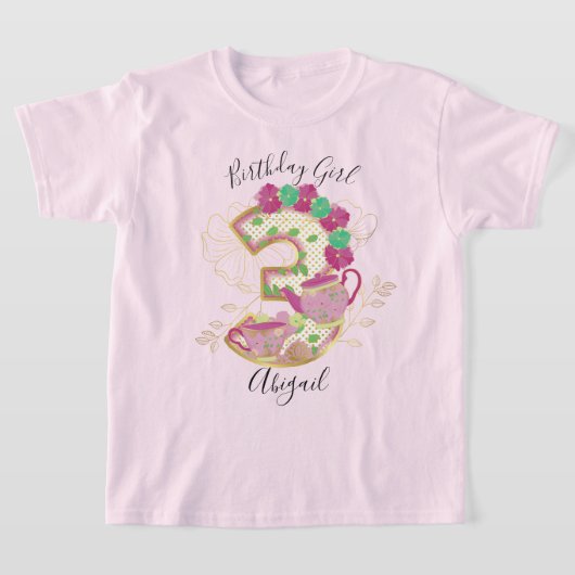 T-shirt Trois Tea Party | Floral (Poser)