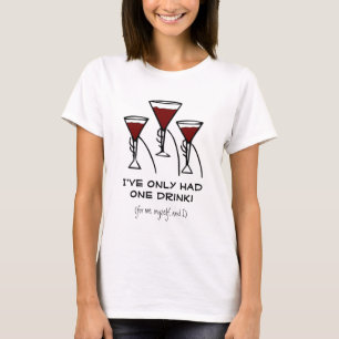T-shirt Trois verres de vin dans la bande dessinée de