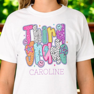 T-shirt Troisième année, premier jour de classe, coquette
