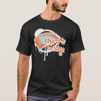 T-shirt troisième pont. orange&blue.