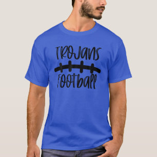 T-shirt Trojans Football School Spirit Team Mascot Jeu Ni