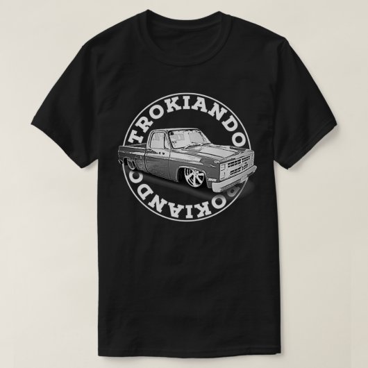 T-shirt Trokiando OBS slammed static truck on big wheels P (Design devant)