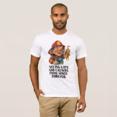 T-shirt Troll de pompier - Sauver des chats et provoquer l (Devant entier)