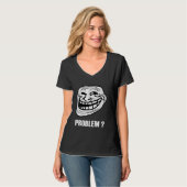 T-shirt Troll meme Funny face Gen Z meme Millennials Retro (Devant entier)