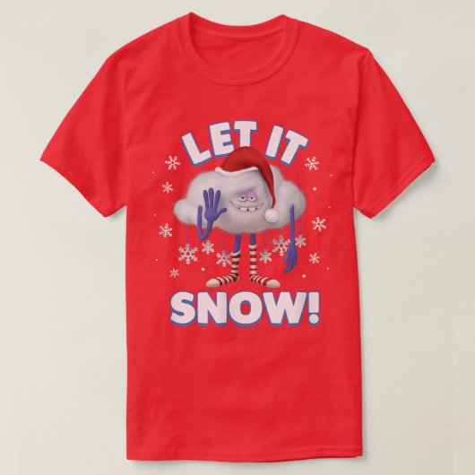 T-shirt Trolls Holiday - Cloud Guy Laisser Il Neige 926 (Design devant)