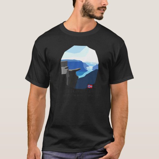 T-shirt Trolltunga Troll Rock Randonnée Norvège Souveni (Devant)