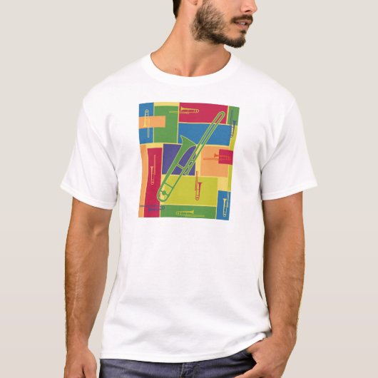 T-shirt Trombone Colorblocks (Devant)