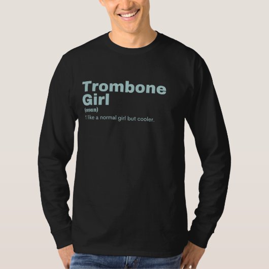 T-shirt Trombone  Girl - Trombone  (Devant)