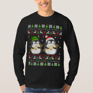 T-shirt Trombone laide Sweater Elf Père Noël Penguin