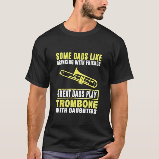T-shirt Trombone - Les Grands Dads Trombone Avec Faughty F (Devant)
