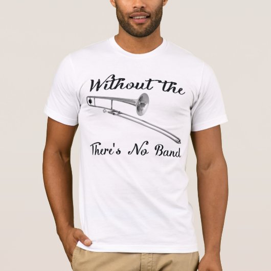 T-shirt Trombone Mens Basic Amer. Application. Tee (Devant)