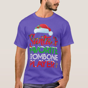 T-shirt Trombone Music Lover Xmas Lighting Trombone