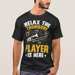 T-shirt Trombone Player Est Ici Expert Musicien Musique Jo