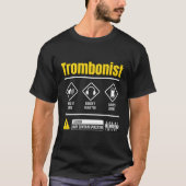 T-shirt Trombone Player Instruction Ud Pour Trombonist Tro (Devant)