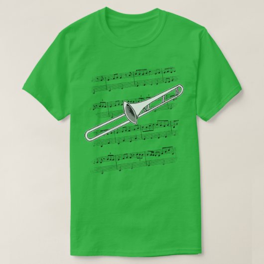 T-shirt Trombone Player Trombonist Brass Musicien (Design devant)