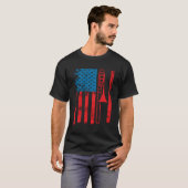 T-shirt Trombone Player Usa Drapeau Accessoires Pour (Devant entier)