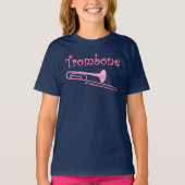 T-shirt Trombone rose (Devant)