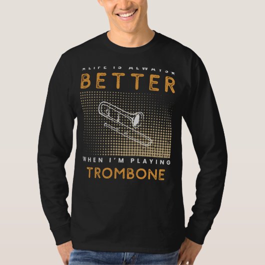 T-shirt Trombone Triomphe : Jazzification de l'orchestre d (Devant)