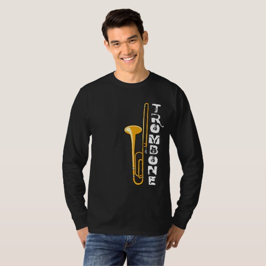 T-shirt Trombone verticale (Devant entier)
