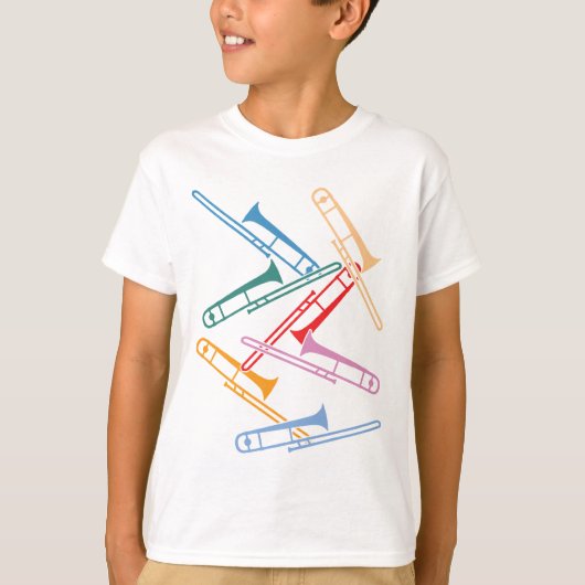 T-shirt Trombones Colorés (Devant)