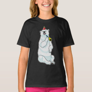 T-shirt Trompette d'anniversaire d'ours polaire
