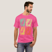 T-shirt Trompette de bande rétro (Devant entier)