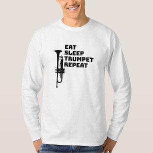 T-shirt Trompette - Mangez la trompette du sommeil Répéter