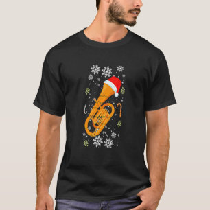 T-shirt Trompette Santa Hat Noël Musicien Trumpet