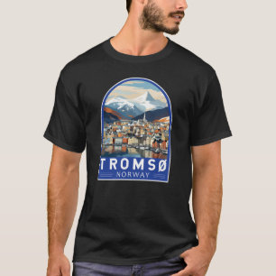 T-shirt Tromso Norvège Travel Art Vintage