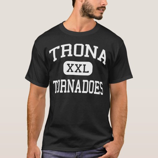 T-shirt Trona - tornades - lycée - trona la Californie (Devant)