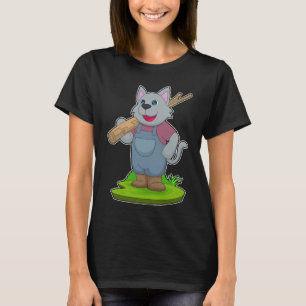 T-shirt Tronc de l'arbre fermier de chats