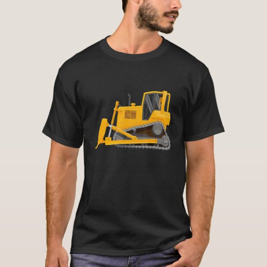 T-shirt Tronc d'excavateur de petit ouvrier de constructio (Devant)