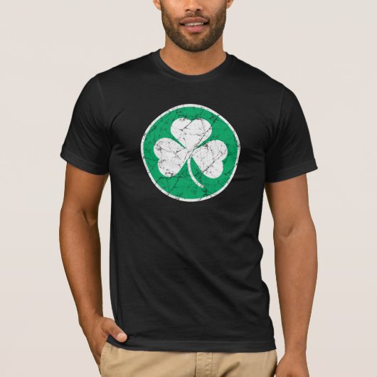 T-shirt Tronche de Trèfle Grunge (Devant)