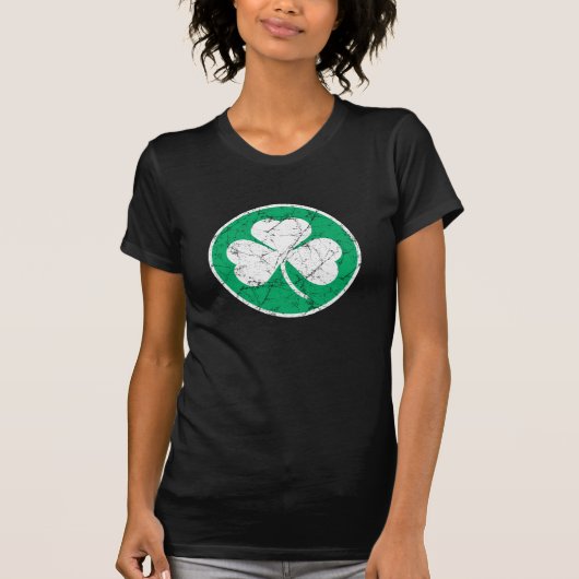 T-shirt Tronche de trèfle Grunge (Devant)