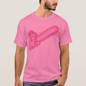 T-shirt tronçonneuse rose d'amour (Devant)