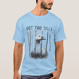T-shirt Trop bête, Oie drôle, Mème d'oie drôle