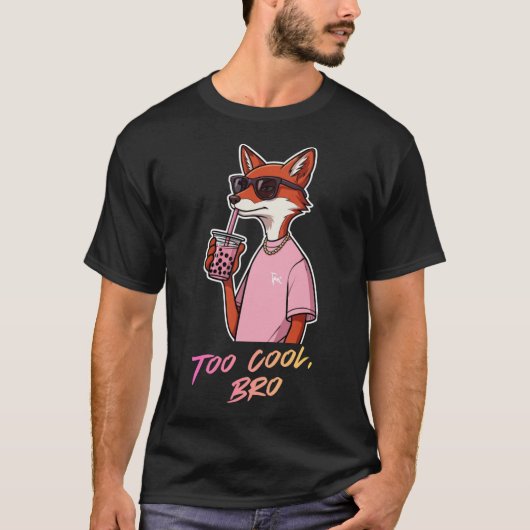 T-shirt Trop cool, mec (Devant)